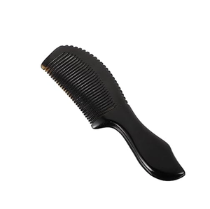 Styling Comb <b>Hand</b> <b>Made</b> Natural Cow Horn Combs White Ox Horn Comb Hair Styling Tool Custom Logo - Product Image 6