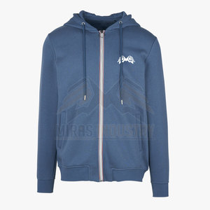 Sweat-shirt d'hiver pour hommes de haute qualité Anti-boulochage coton Polyester solide à capuche poche polaire uni teint léger respirant - Product Image 1