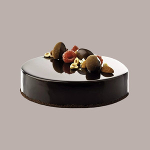Single-Portion <b>Baking</b> & Pastry Tool Black <b>Silicone</b> Disc Mold for Sweet and Savoury Dishes 8 cm Diameter 1.8 cm Height - Product Image 3