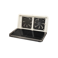 Ventilateur USB double 120 mm pour camping-car, thermostat intelligent à 10 vitesses avec affichage de la température pour le refroidissement des caravanes