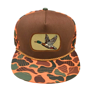 Chapeaux de camouflage en coton à 5 panneaux personnalisés en gros Casquettes de chasse camouflage non structurées Snapback 256 Ri avec corde Logo de broderie en plein air - Product Image 2