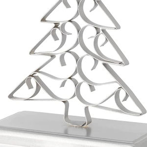 ที่แขวนถุงเท้าโลหะสีเงินสำหรับเทศกาลคริสต์มาสเครื่องประดับคริสต์มาสจากอินเดีย - Product Image 2