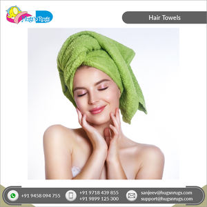 Largement vendu nouvelle arrivée Design moderne Logo personnalisé femmes 100% coton serviettes de cheveux du fournisseur indien - Product Image 6