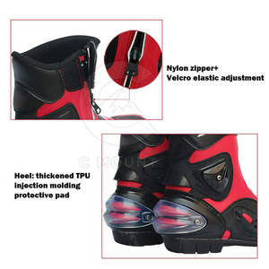 Chaussures de moto confortables sur mesure en cuir véritable, chaussures de moto les plus vendues à vendre - Product Image 4