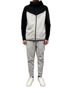 Ensemble de survêtement 2 pièces pour homme en molleton technique de luxe 100 % coton, respirant, séchage rapide, léger, collection Hiver 2026 - Product Image 1