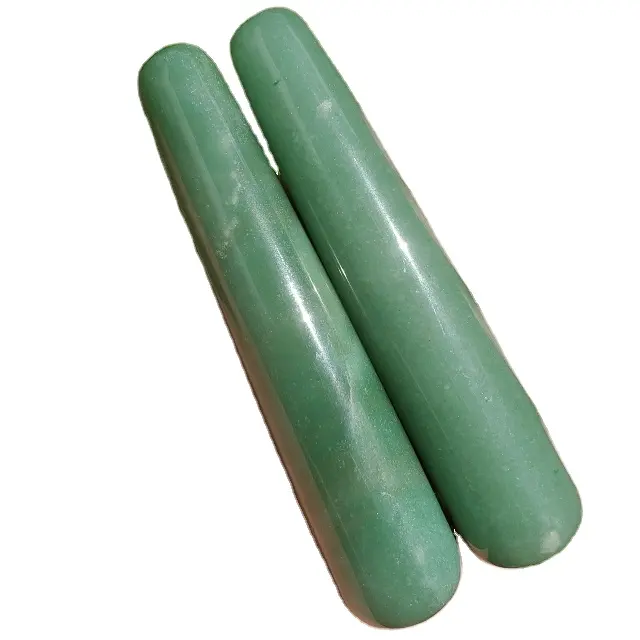 Chất Lượng Cao Pha Lê Tự Nhiên Màu Xanh Lá Cây Aventurine Đá Quý Yoni Cây Đũa Phép, Chữa Bệnh Cho Nữ Massage Wands Bán Thạch Anh Massager Cơ Thể