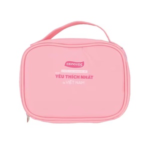 Elegancia Accesorio de viaje para mujer Alta calidad Nuevo diseño Bolsa de cosméticos Cremallera de moda Concug Canvas PU Cases - Product Image 6
