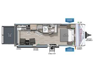 ราคาดีที่สุดสำหรับที่พักแคมป์ปิ้ง Forest River Campsite Reserve 19KR รุ่นใหม่ปี 2027 - Product Image 3
