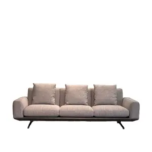 Hot Koop Zachte Droom Serie Comfortabele Moderne Italiaanse Sofa Nieuwe Gestoffeerde Grijze Stof Sofa Luxe Woonkamer Meubelen