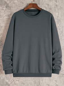 Precio al por mayor de sudaderas 100% algodón transpirable de secado rápido nueva llegada diferentes tamaños liso teñido - Product Image 4