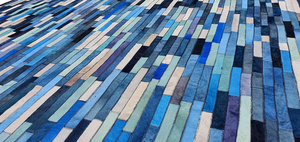 Alfombras y alfombras de cuero genuino de piel de vaca de retazos teñidas naturales para alfombras y alfombras hechas a mano modernas para el hogar y la Oficina - Product Image 5