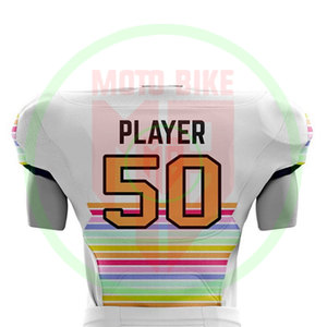 Tenues d'équipe de football américain sur mesure au style unique, respirantes, à manches courtes, 100% polyester, uniforme de football américain - Product Image 6