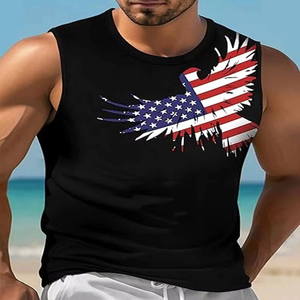 Men Casual Solid Color Sleeveless Tank Top for Summer <b>Fitness</b> Made from Soft Cotton Workout Sportswear Available for Wholesale - Product Image 4