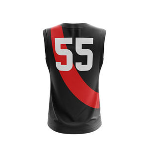 Camiseta de Fútbol Australiano Sublimada Personalizada para Adultos, 100% Poliéster, Transpirable, Talla Grande, Camiseta de Rugby AFL - Product Image 4