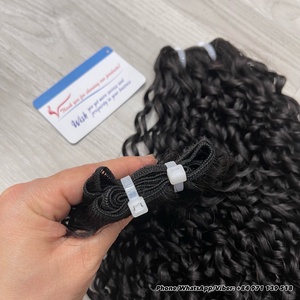 Haute qualité 100% Double dessiné vietnamien vierge Extensions de cheveux Pixie curl trame de cheveux Style couleur naturelle trame cheveux - Product Image 6