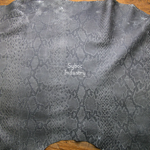 New Raw Cow Leather Skins Grain-Style Genuine Python Embossed Hide <b>Shoes</b> Belts Sofas Crafts Mattresses Home <b>Decor</b> Skirts - Product Image 4
