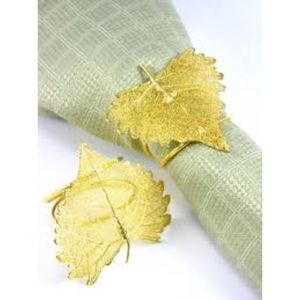 Lot de 4 ronds de serviette de luxe en acier inoxydable, idéaux pour la maison, l'hôtel et l'élégant accessoire de décoration de table - Product Image 2