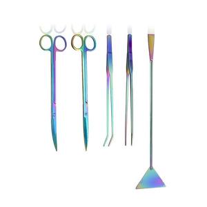Ensemble d'instruments d'aquarium en acier inoxydable Pince à épiler et ciseaux manuels pour aquascaping - Product Image 6