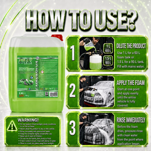 Shampoo pour lavage de voiture DVX V4 sans brosse et moussant 5 KG - Product Image 3