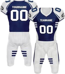 Maillot de football américain personnalisé OEM dernière conception lettres cousues personnalisées chiffres court respirant pratique football - Product Image 4