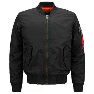 แจ็คเก็ตวาร์ซิตี้แบบสั่งทำขายส่งสำหรับฤดูหนาวสำหรับผู้ชายและผู้หญิง พร้อมแขนผ้าแคนวาส ดีไซน์แบบกลับด้านได้ - Product Image 1