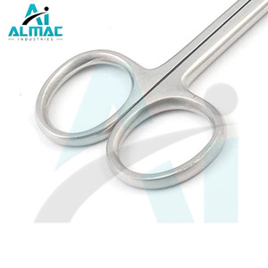 ALMAC Ciseaux à iris en acier avancé de haute qualité Ciseaux de premiers soins manuels Instruments chirurgicaux de base pour usage médical - Product Image 4