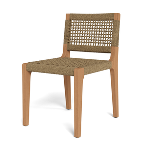 Cuerda tejida a mano y silla de teca moderna duradera para exteriores para sala de estar y uso en villas - Product Image 2