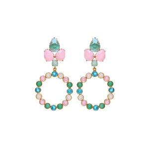 High Quality Designer Natural Multi Gemstone <b>Gold</b> <b>Plated</b> Solid 925 Sterling Silver Handmade Jewelry Women Bezel Drop <b>Earrings</b> - Product Image 1