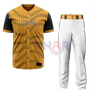 Ensemble d'uniformes de baseball respirants à séchage rapide avec logo personnalisé uniforme de baseball léger en polyester pour adultes taille personnalisée basse quantité minimale de commande - Product Image 1