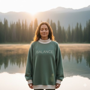 Sweat-shirt décontracté d'hiver surdimensionné à col montant pour femme, imprimé sur mesure, sans doublure, écologique, pour adulte - Product Image 5