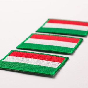 แพทช์ธงฮังการี, ธงประเทศของฮังการี, สัญลักษณ์ประจำชาติปักเหล็กบน - Product Image 2