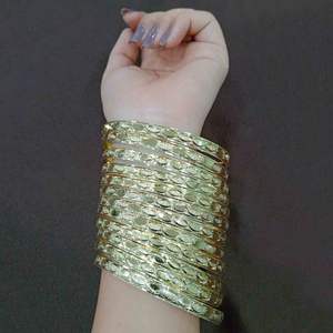 Wholesale Jewelry 14K 18K 24K Gold Filled Traditional Indian <b>Bangles</b> Set, <b>Fashion</b> <b>Bangles</b>, Brass Gold Filled Jewelry Oro Joyeria - Product Image 3