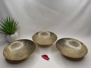 Vente en gros petit bol à fruits en métal de luxe noir centre de table à manger décoratif pour fête d'affaires espace minimaliste poli - Product Image 4