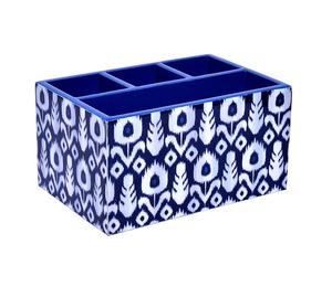 Caddy de madera rústica hecho a mano con compartimentos fuertes, ideal para el almacenamiento de la organización del hogar y el estilo de decoración rústica - Product Image 3