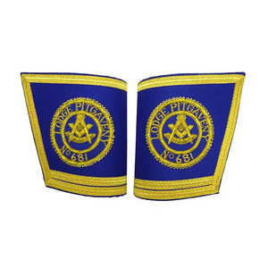 Guanteletes más vendidos Masonic Regalia Scottish Past Master Cuff Personalizar Bordado Guanteletes Puños Ronpex - Product Image 1