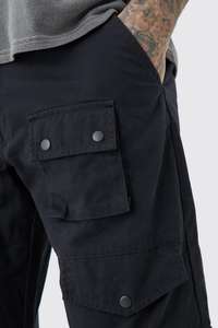 Vente chaude Nouveau Pantalon cargo en sergé de coupe haute et détendue personnalisé à la mode pour hommes Vente en gros au prix le plus bas - Product Image 3