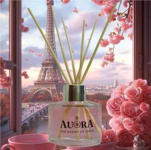 Ensemble de diffuseur de parfum en roseau Frangipani Champa, flacon en verre, bâtonnets en rotin, désodorisant d'ambiance longue durée, plus de 100 parfums indiens, prix d'usine - Product Image 3