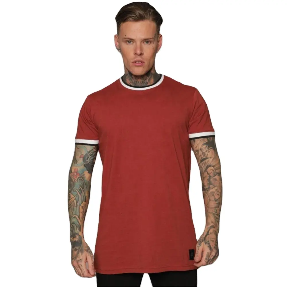 T-shirt lengan pendek mode baru musim panas 100% katun untuk pria dengan tingkat penjualan menyeluruh