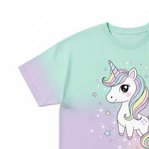 Camiseta de Algodón Suave para Niños, Transpirable, de Manga Corta y Cuello Redondo, para Niños y Niñas, Uso Diario Informal, Color Azul Brillante Sólido - Product Image 3