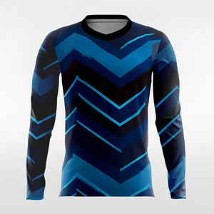 Camiseta de fútbol de buena calidad para hombre 100% poliéster suave y cómodo últimos diseños OEM camiseta de fútbol - Product Image 3