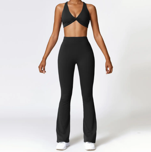 Vêtements de gymnastique nus pour femmes haute élasticité ajustement serré Fitness séchage rapide pantalon de Yoga respirant - Product Image 3