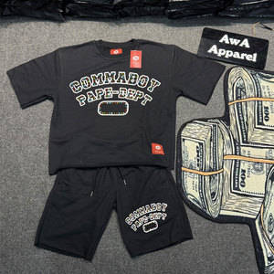 เสื้อยืดไรน์สโตนสำหรับผู้ชายชุดสั้นผ้าคอตตอนผ้า100% แห้งเร็วสไตล์ไฮสตรีทปักโลโก้ได้ตามต้องการสำหรับฤดูร้อน - Product Image 1