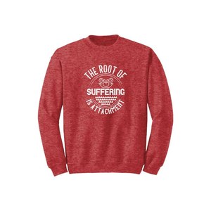 Sweat-shirt en mélange de coton avec des thèmes de bouddha imprimés Style décontracté 12 options de couleur 260-280 Placement de conception personnalisable GSM lourd - Product Image 5