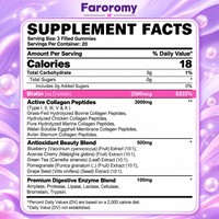 Gummies de Collagène Hydrolysé en Gros OEM 3000mg Sans Sucre Biotine 2500mcg Fraise Soutien Cheveux Peau Ongles 60 Pièces