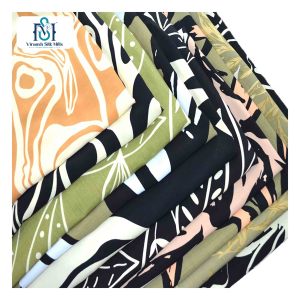 Prue 21S Viscosa Slub Spandex Tejido Liso Impreso Rayón Tela para Mujer Vestido Prendas - Product Image 6