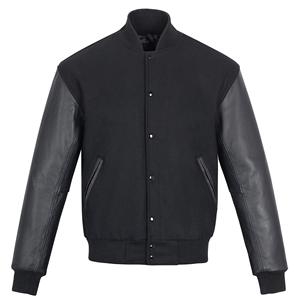 Écusson de broderie personnalisé OEM pour hommes Veste universitaire de baseball Tendance décontractée Veste de baseball ample pour hommes Expédition DDP - Product Image 1