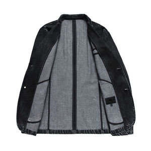 Faites votre propre logo maintenant disponible dans le nouveau prix pas cher Best-seller Professional Logo Fine quality Denim Jacket - Product Image 4