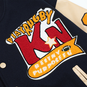 Nueva Chaqueta Varsity Personalizada para Hombre, Transpirable, de Lona y Lana, con Forro de Nailon Cálido, Estilo Urbano, Largo Regular, para Invierno - Product Image 3