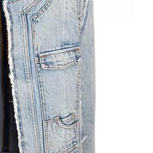 Women's Summer Denim Jacket with Button Decoration Customized Cut and Sew Competitive Price Private Logo Factory <b>Direct</b> - Product Image 5