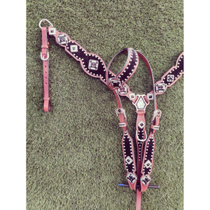 Collier de poitrine en cuir de vachette Western Headstall en cuir véritable léger perlé collier de poitrine saisonnier en gros meilleure vente - Product Image 2